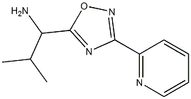 2-methyl-1-[3-(pyridin-2-yl)-1,2,4-oxadiazol-5-yl]propan-1-amine Struktur