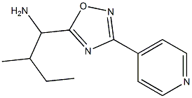 2-methyl-1-[3-(pyridin-4-yl)-1,2,4-oxadiazol-5-yl]butan-1-amine Struktur