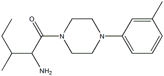 2-methyl-1-{[4-(3-methylphenyl)piperazin-1-yl]carbonyl}butylamine Struktur