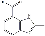 2-methyl-1H-indole-7-carboxylic acid Struktur