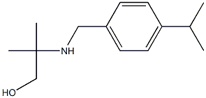 2-methyl-2-({[4-(propan-2-yl)phenyl]methyl}amino)propan-1-ol Struktur