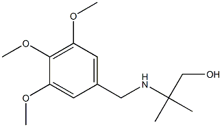 2-methyl-2-{[(3,4,5-trimethoxyphenyl)methyl]amino}propan-1-ol Struktur