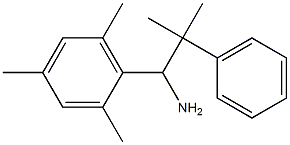 2-methyl-2-phenyl-1-(2,4,6-trimethylphenyl)propan-1-amine Struktur