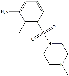 2-methyl-3-[(4-methylpiperazine-1-)sulfonyl]aniline Struktur