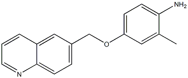 2-methyl-4-(quinolin-6-ylmethoxy)aniline Struktur