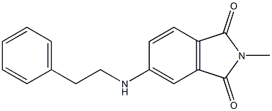 2-methyl-5-[(2-phenylethyl)amino]-2,3-dihydro-1H-isoindole-1,3-dione Struktur