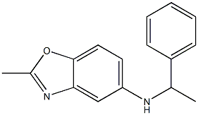 2-methyl-N-(1-phenylethyl)-1,3-benzoxazol-5-amine Struktur