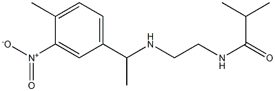 2-methyl-N-(2-{[1-(4-methyl-3-nitrophenyl)ethyl]amino}ethyl)propanamide Struktur