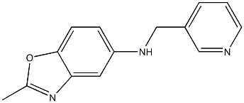 2-methyl-N-(pyridin-3-ylmethyl)-1,3-benzoxazol-5-amine Struktur