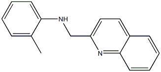 2-methyl-N-(quinolin-2-ylmethyl)aniline Struktur