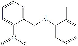 2-methyl-N-[(2-nitrophenyl)methyl]aniline Struktur