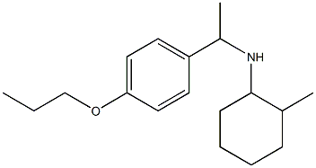 2-methyl-N-[1-(4-propoxyphenyl)ethyl]cyclohexan-1-amine Struktur