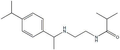 2-methyl-N-[2-({1-[4-(propan-2-yl)phenyl]ethyl}amino)ethyl]propanamide Struktur