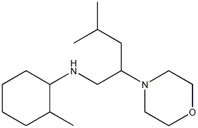 2-methyl-N-[4-methyl-2-(morpholin-4-yl)pentyl]cyclohexan-1-amine Struktur