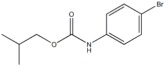 2-methylpropyl N-(4-bromophenyl)carbamate Struktur