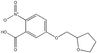 2-nitro-5-(oxolan-2-ylmethoxy)benzoic acid Struktur