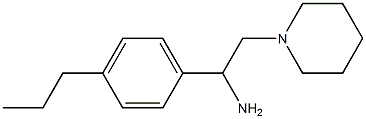 2-piperidin-1-yl-1-(4-propylphenyl)ethanamine Struktur