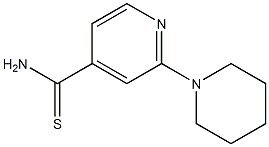 2-piperidin-1-ylpyridine-4-carbothioamide Struktur