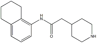 2-piperidin-4-yl-N-5,6,7,8-tetrahydronaphthalen-1-ylacetamide Struktur