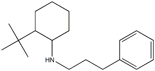 2-tert-butyl-N-(3-phenylpropyl)cyclohexan-1-amine Struktur