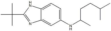 2-tert-butyl-N-(5-methylhexan-2-yl)-1H-1,3-benzodiazol-5-amine Struktur