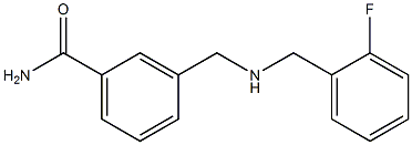 3-({[(2-fluorophenyl)methyl]amino}methyl)benzamide Struktur