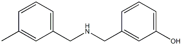 3-({[(3-methylphenyl)methyl]amino}methyl)phenol Struktur