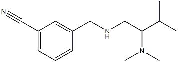 3-({[2-(dimethylamino)-3-methylbutyl]amino}methyl)benzonitrile Struktur