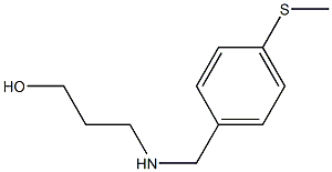 3-({[4-(methylsulfanyl)phenyl]methyl}amino)propan-1-ol Struktur