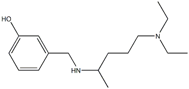 3-({[5-(diethylamino)pentan-2-yl]amino}methyl)phenol Struktur