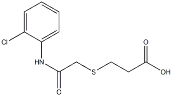 3-({2-[(2-chlorophenyl)amino]-2-oxoethyl}thio)propanoic acid Struktur