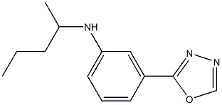 3-(1,3,4-oxadiazol-2-yl)-N-(pentan-2-yl)aniline Struktur