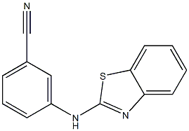 3-(1,3-benzothiazol-2-ylamino)benzonitrile Struktur