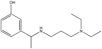 3-(1-{[3-(diethylamino)propyl]amino}ethyl)phenol Struktur