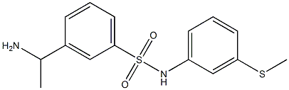 3-(1-aminoethyl)-N-[3-(methylsulfanyl)phenyl]benzene-1-sulfonamide Struktur