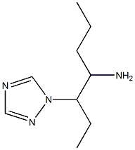 3-(1H-1,2,4-triazol-1-yl)heptan-4-amine Struktur