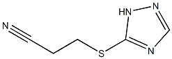 3-(1H-1,2,4-triazol-5-ylsulfanyl)propanenitrile Struktur