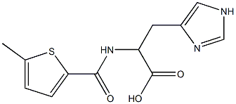 3-(1H-imidazol-4-yl)-2-{[(5-methylthien-2-yl)carbonyl]amino}propanoic acid Struktur