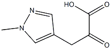 3-(1-methyl-1H-pyrazol-4-yl)-2-oxopropanoic acid Struktur