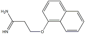 3-(1-naphthyloxy)propanimidamide Struktur