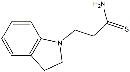 3-(2,3-dihydro-1H-indol-1-yl)propanethioamide Struktur