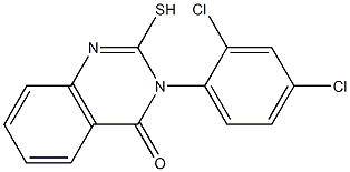 3-(2,4-dichlorophenyl)-2-sulfanyl-3,4-dihydroquinazolin-4-one Struktur