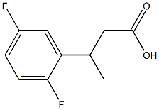 3-(2,5-difluorophenyl)butanoic acid Struktur