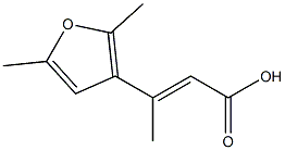 3-(2,5-dimethylfuran-3-yl)but-2-enoic acid Struktur