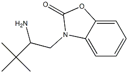 3-(2-amino-3,3-dimethylbutyl)-2,3-dihydro-1,3-benzoxazol-2-one Struktur