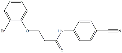 3-(2-bromophenoxy)-N-(4-cyanophenyl)propanamide Struktur