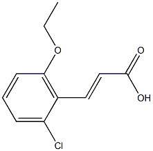 3-(2-chloro-6-ethoxyphenyl)prop-2-enoic acid Struktur