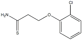 3-(2-chlorophenoxy)propanethioamide Struktur