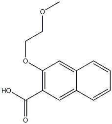 3-(2-methoxyethoxy)naphthalene-2-carboxylic acid Struktur