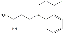 3-(2-sec-butylphenoxy)propanimidamide Struktur